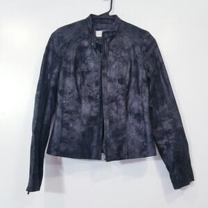 Calvin Klein Leather Moto Jacket